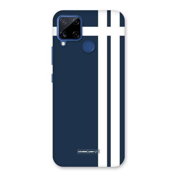 Blue and White Back Case for Realme C12