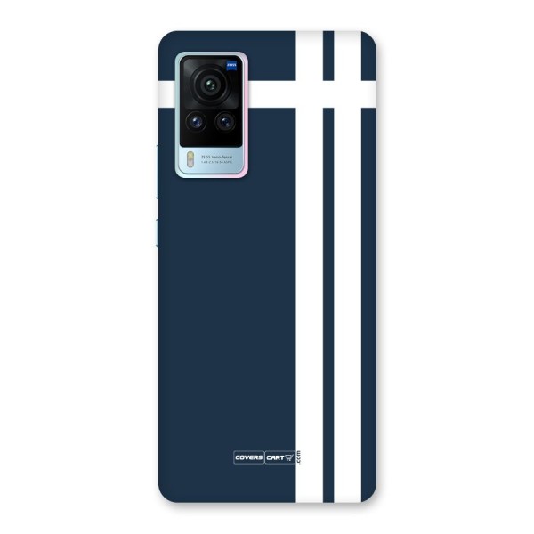 Blue and White Back Case for Vivo X60 Pro