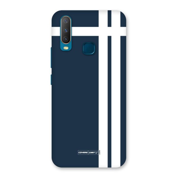 Blue and White Back Case for Vivo Y17