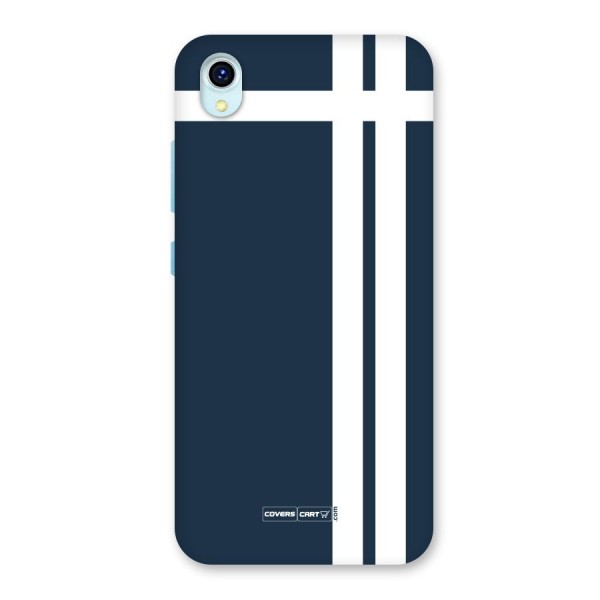 Blue and White Back Case for Vivo Y1s