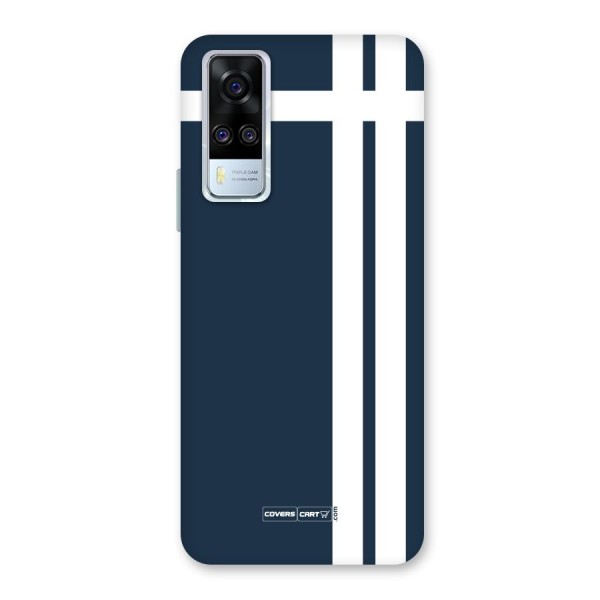 Blue and White Back Case for Vivo Y51