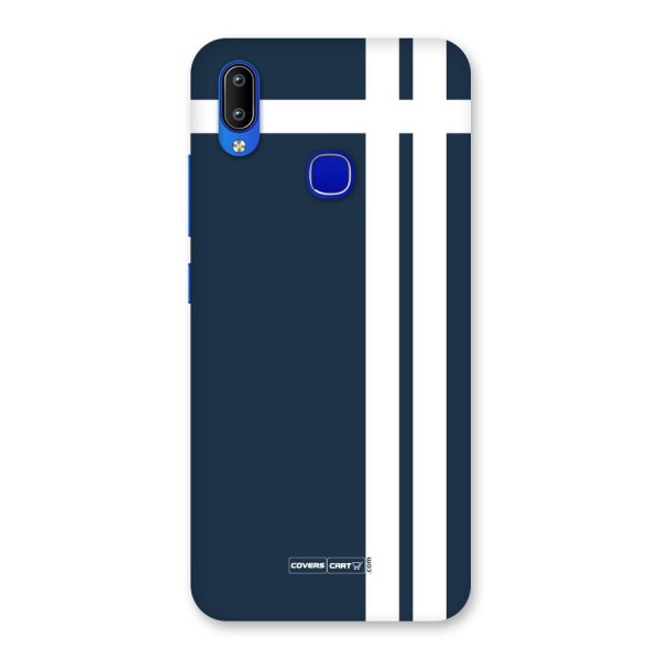 Blue and White Back Case for Vivo Y91