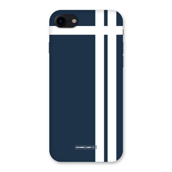 Blue and White Back Case for iPhone SE 2020