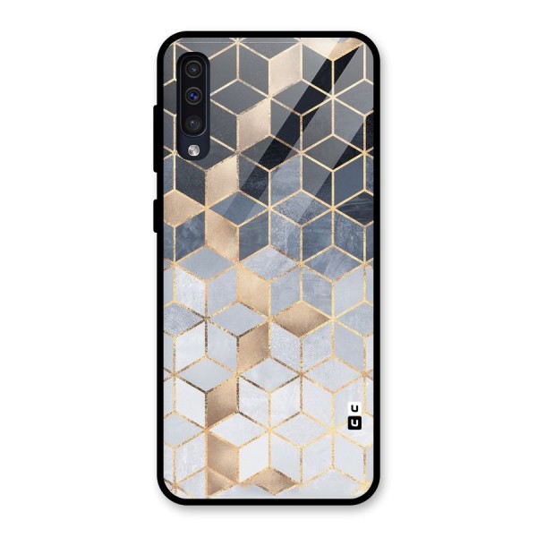 Blues And Golds Glass Back Case for Galaxy A50s