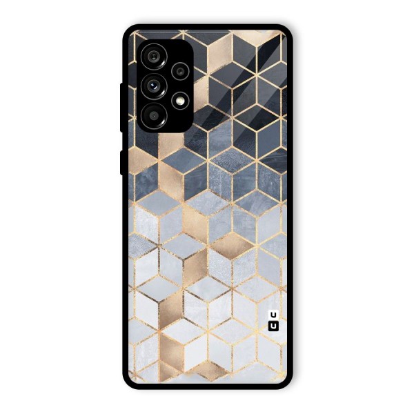 Blues And Golds Glass Back Case for Galaxy A73 5G