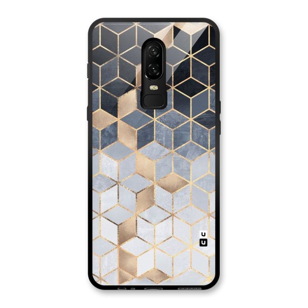 Blues And Golds Glass Back Case for OnePlus 6