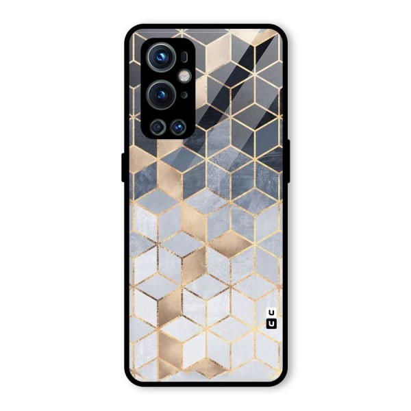 Blues And Golds Glass Back Case for OnePlus 9 Pro