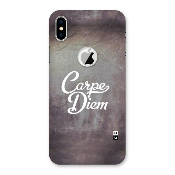 Board Diem Back Case for iPhone XS Logo Cut