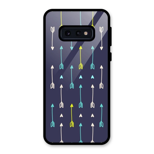 Boho Arrow Pattern Glass Back Case for Galaxy S10e