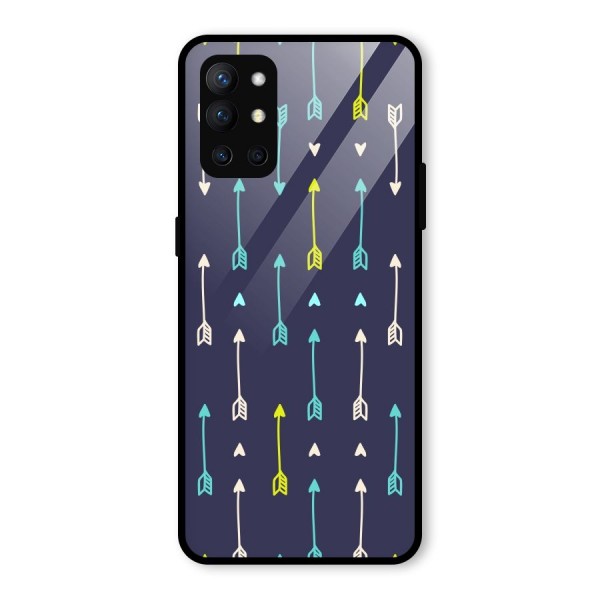 Boho Arrow Pattern Glass Back Case for OnePlus 9R