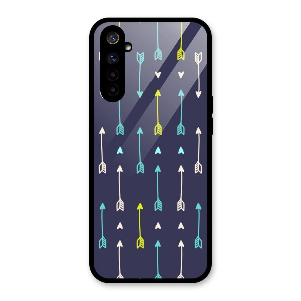 Boho Arrow Pattern Glass Back Case for Realme 6