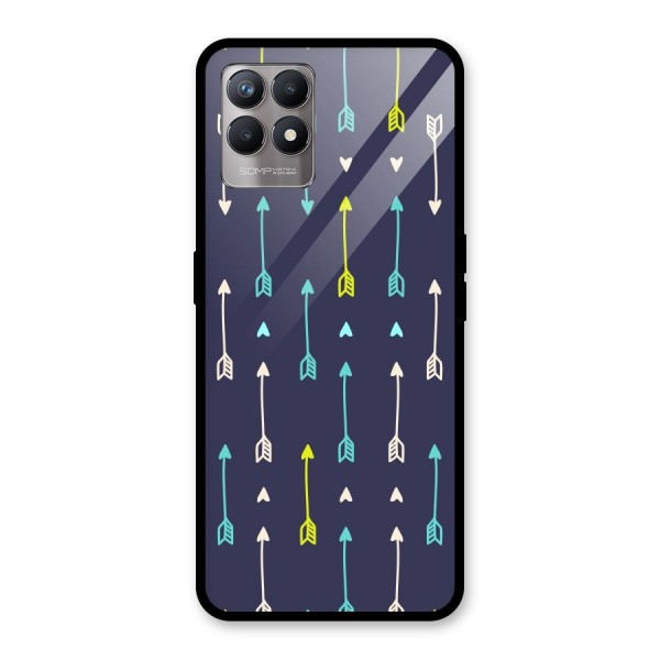 Boho Arrow Pattern Glass Back Case for Realme 8i