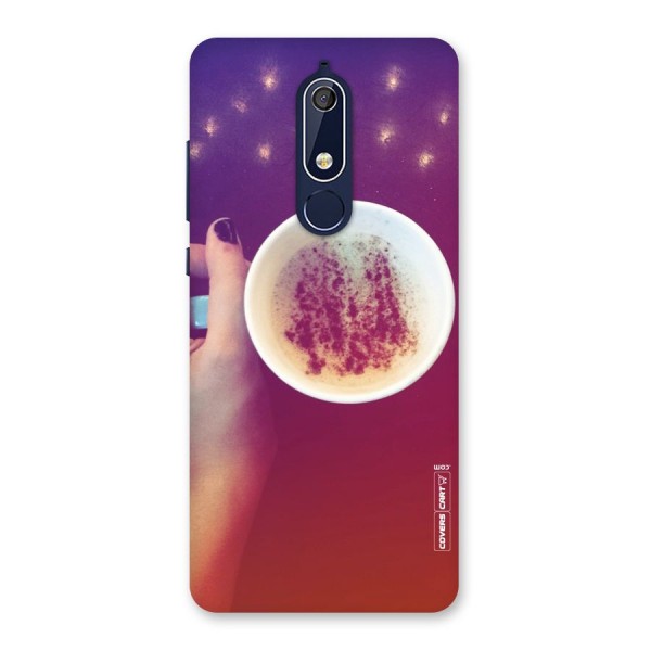 Bokeh Coffee Mug Back Case for Nokia 5.1