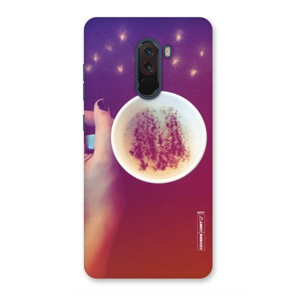 Bokeh Coffee Mug Back Case for Poco F1