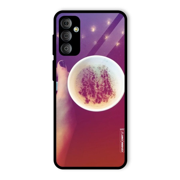 Bokeh Coffee Mug Glass Back Case for Galaxy F23