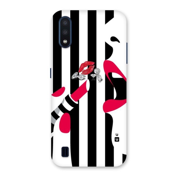 Bold Woman Back Case for Galaxy M01