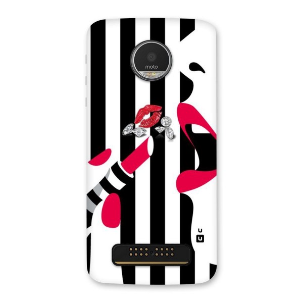 Bold Woman Back Case for Moto Z Play