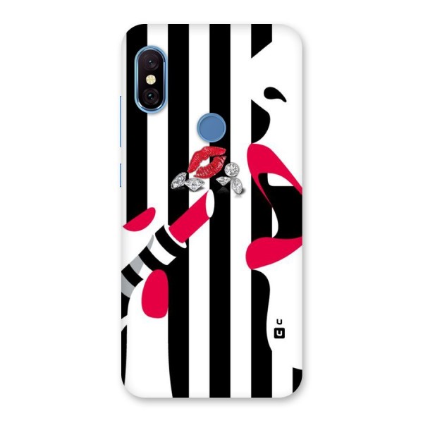 Bold Woman Back Case for Redmi Note 6 Pro