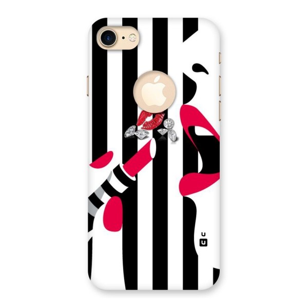 Bold Woman Back Case for iPhone 8 Logo Cut