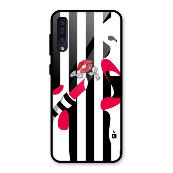 Bold Woman Glass Back Case for Galaxy A50s