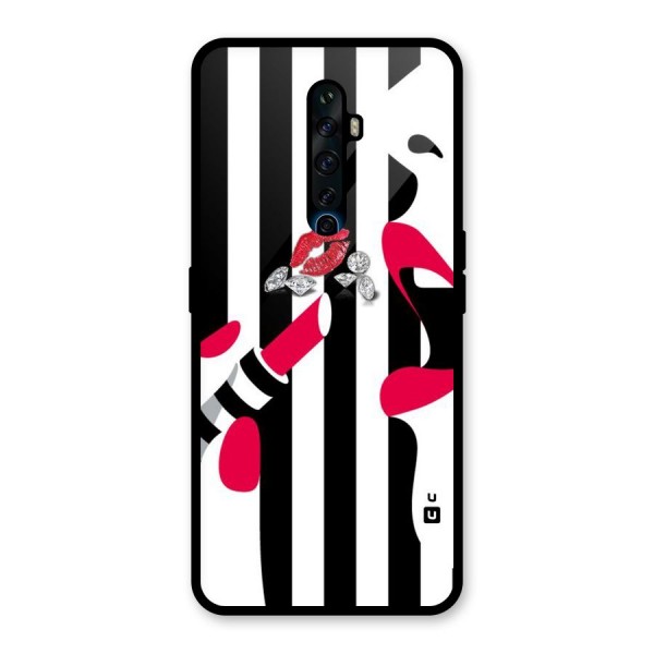 Bold Woman Glass Back Case for Oppo Reno2 Z