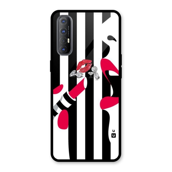 Bold Woman Glass Back Case for Oppo Reno3 Pro