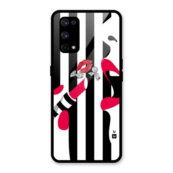 Bold Woman Glass Back Case for Realme X7 Pro