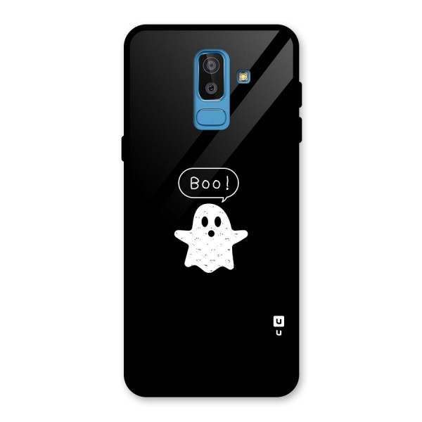 Boo Cute Ghost Glass Back Case for Galaxy J8