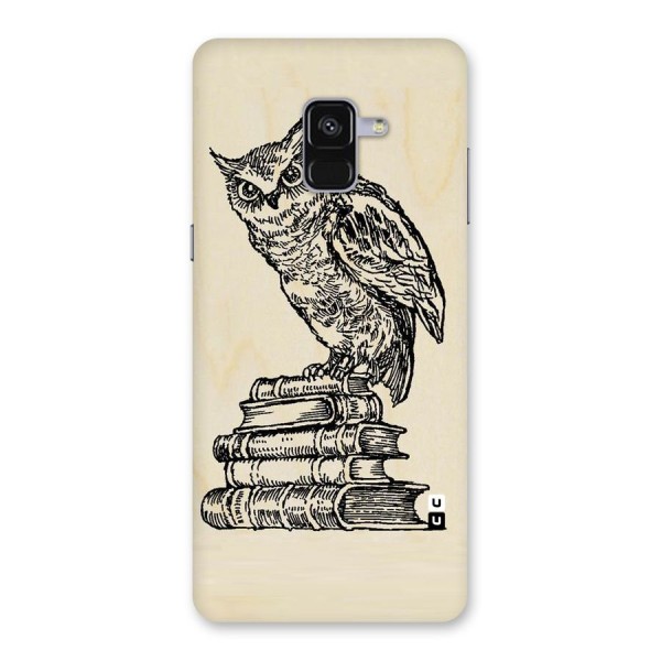 Book Owl Back Case for Galaxy A8 Plus