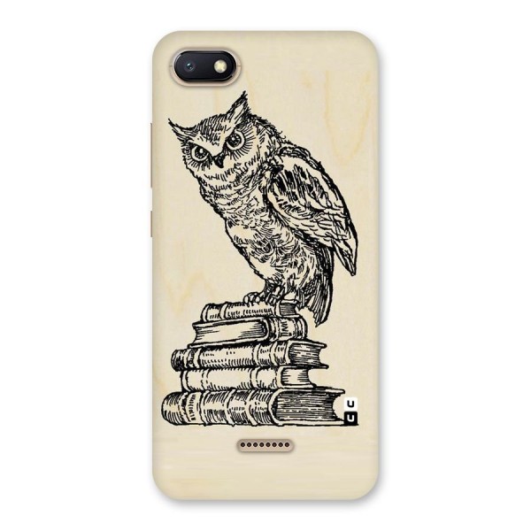 Book Owl Back Case for Redmi 6A