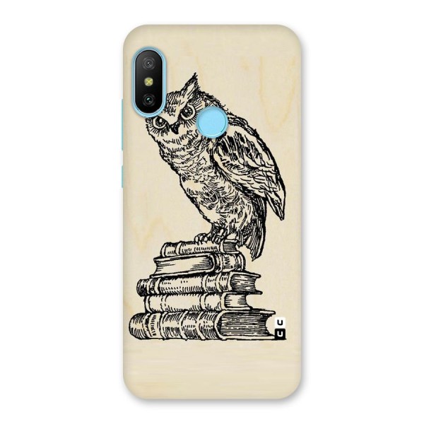 Book Owl Back Case for Redmi 6 Pro