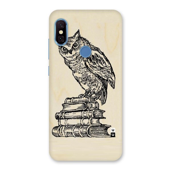 Book Owl Back Case for Redmi Note 6 Pro