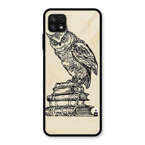 Book Owl Glass Back Case for Galaxy A22 5G