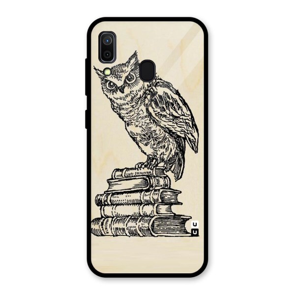 Book Owl Glass Back Case for Galaxy A30