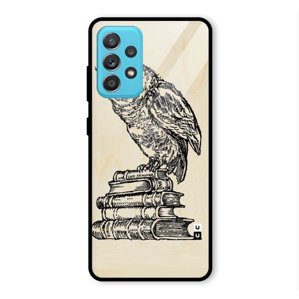 Book Owl Glass Back Case for Galaxy A52s 5G