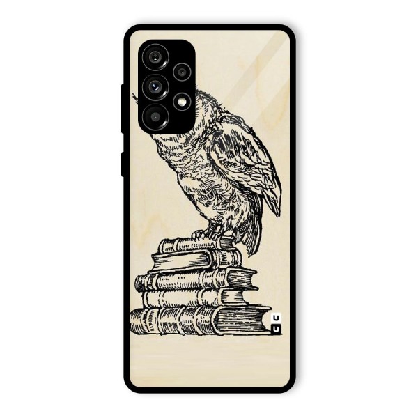 Book Owl Glass Back Case for Galaxy A73 5G