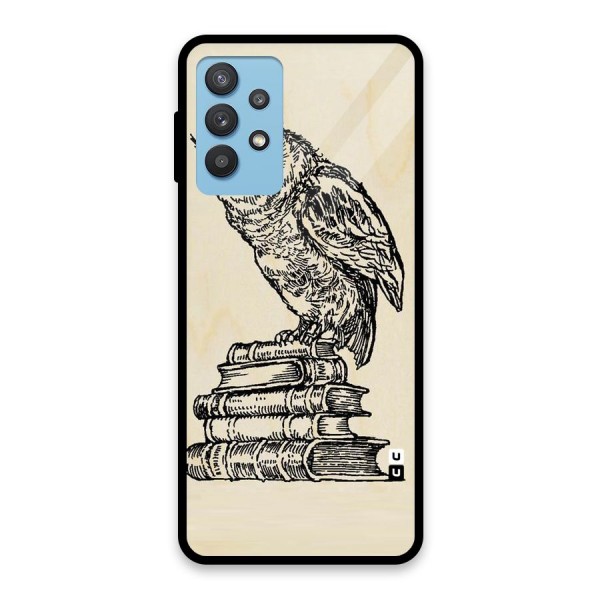 Book Owl Glass Back Case for Galaxy M32 5G