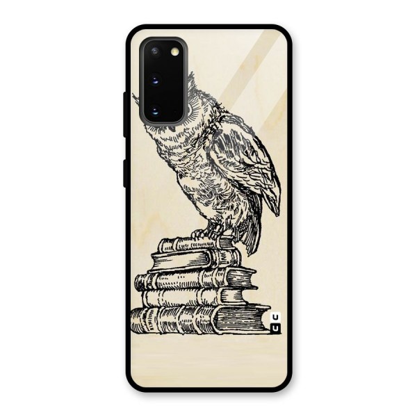 Book Owl Glass Back Case for Galaxy S20