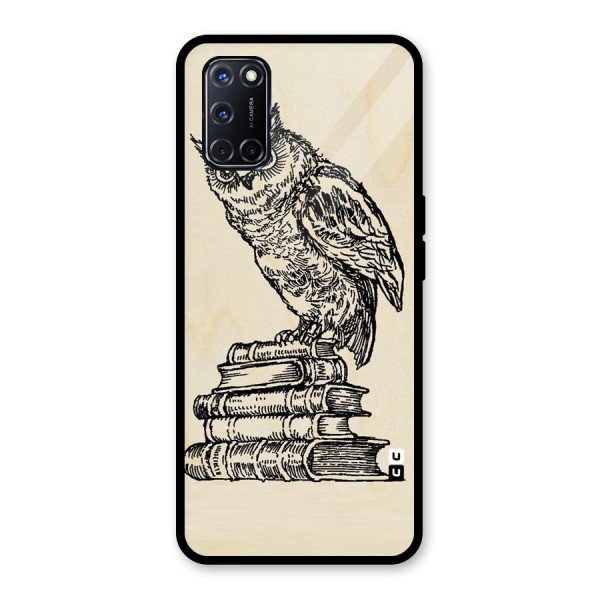 Book Owl Glass Back Case for Oppo A52