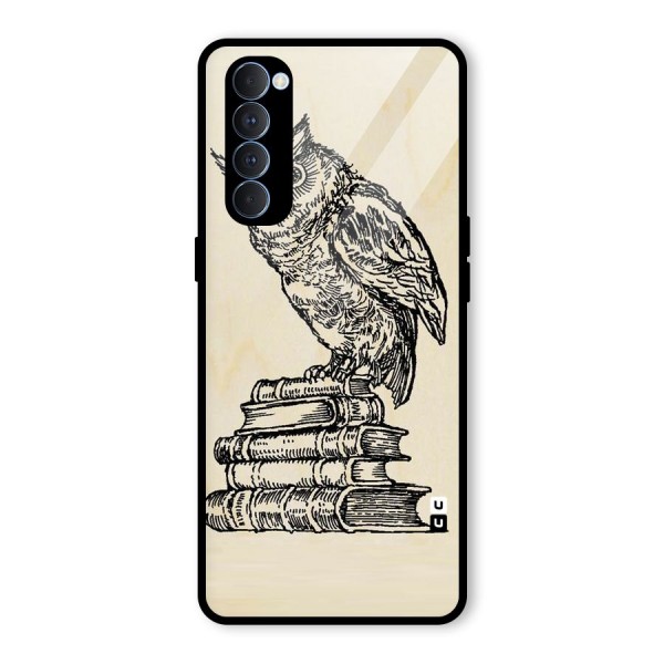 Book Owl Glass Back Case for Oppo Reno4 Pro