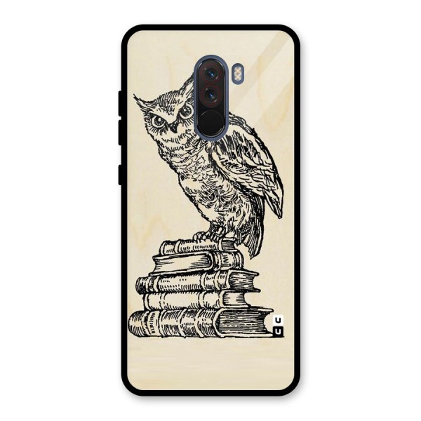 Book Owl Glass Back Case for Poco F1