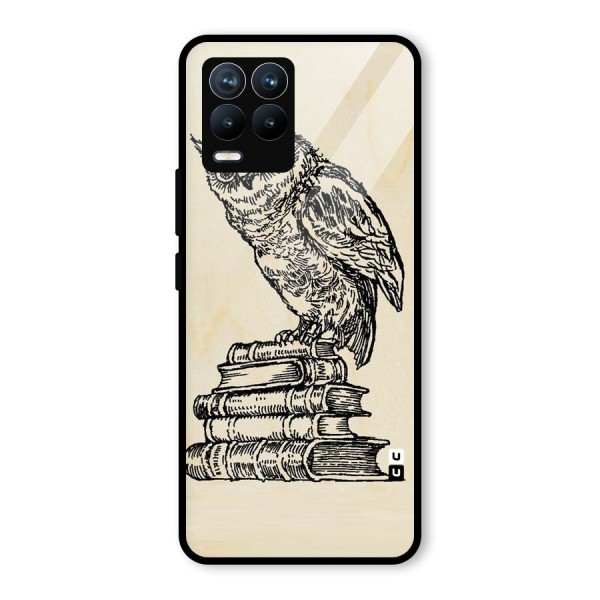 Book Owl Glass Back Case for Realme 8 Pro