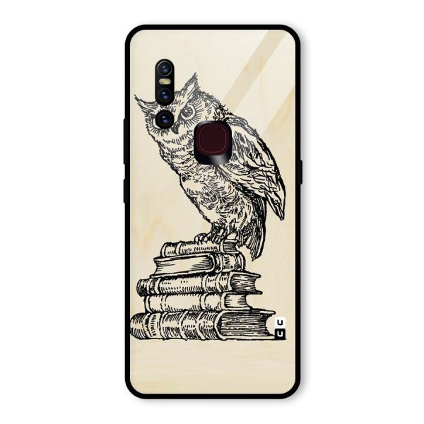 Book Owl Glass Back Case for Vivo V15