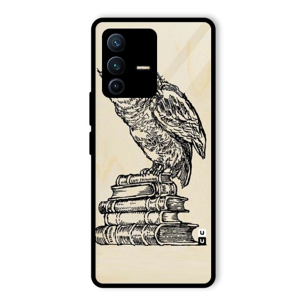 Book Owl Glass Back Case for Vivo V23 Pro