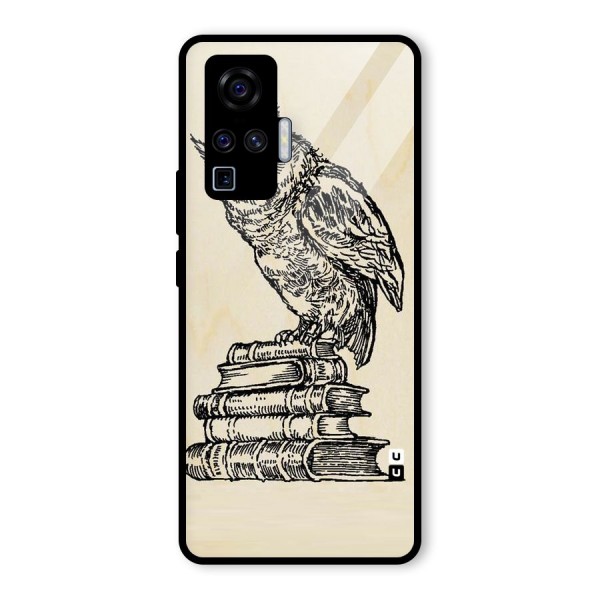 Book Owl Glass Back Case for Vivo X50 Pro