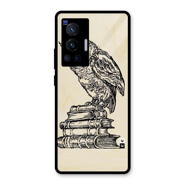 Book Owl Glass Back Case for Vivo X70 Pro