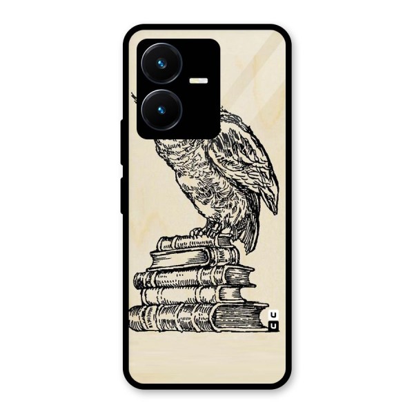 Book Owl Glass Back Case for Vivo Y22