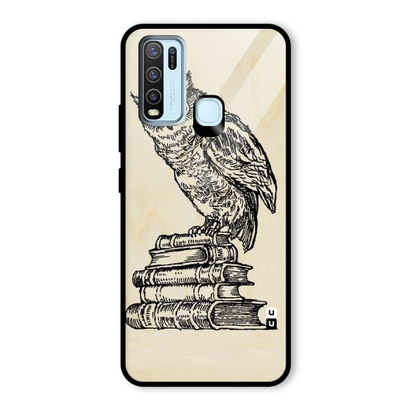 Book Owl Glass Back Case for Vivo Y50