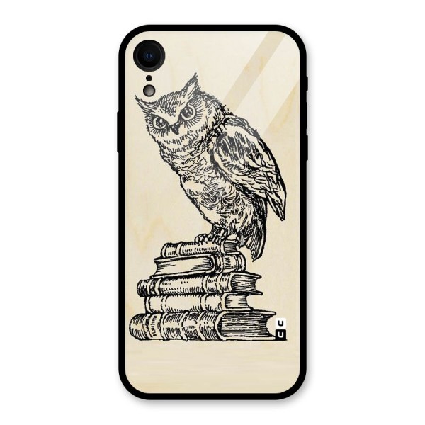 Book Owl Glass Back Case for XR