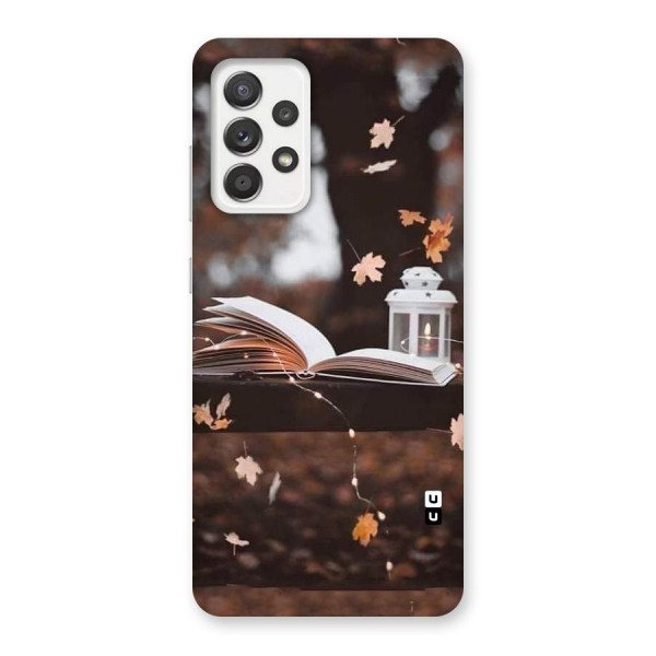 Book and Fall Leaves Back Case for Galaxy A52